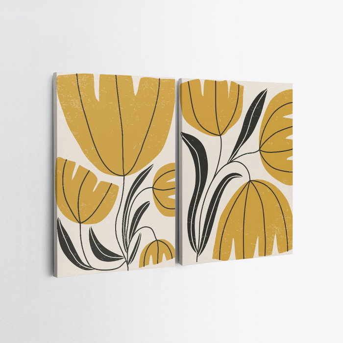 Wallity 2KNV4317 Lienzos Decorativos de 50 x 70 cm (2 piezas)